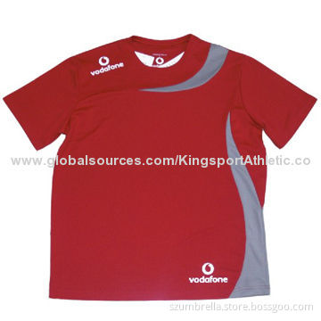 Men's round-neck T-shirts, made of polyesterNew